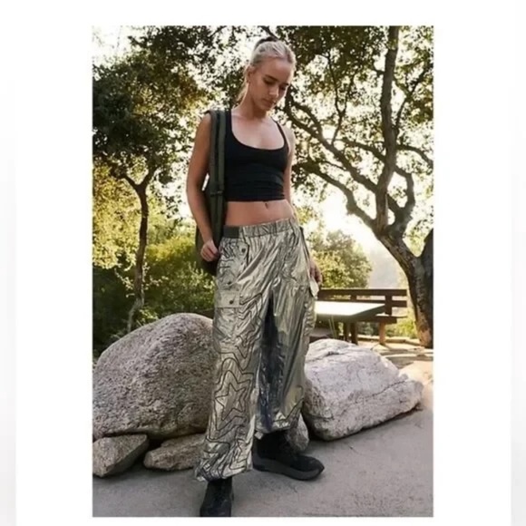 FP Movement Color Burst Shine Hike Pants Size Small - Picture 2 of 12